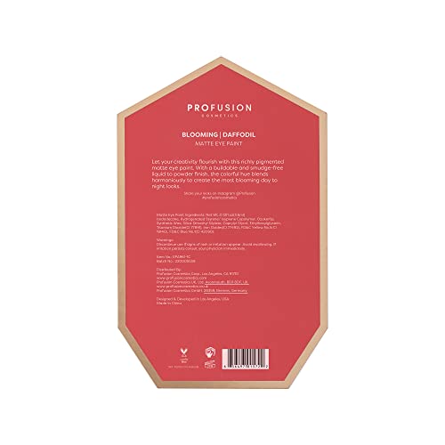 Profusion Cosmetics Matte Eye Paint Makeup- Few Seconds To Dry Create The Most Blooming Day-To-Night Looks (Daffodil) #TOP4