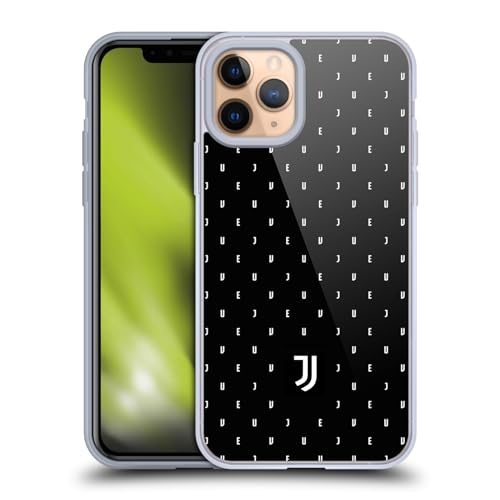 Licenza Ufficiale Juventus Football Club Nero Logo Pattern Lifestyle 2 Custodia gel Protezione di Grado Militare Compatibile con Apple iPhone 11 PRO