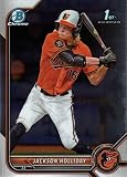 2022 Bowman Draft Chrome Baseball #BDC-168 Jackson Holliday Pre-Rookie Card - 1st Bowman Chrome Card