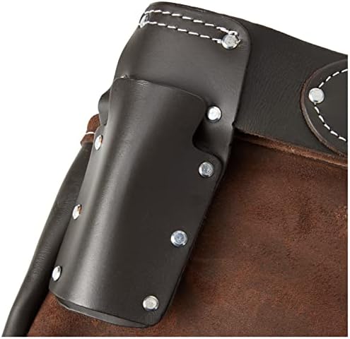 Hilka 77705002 Heavy Duty Oil Tanned Leather Double Tool Belt,Brown