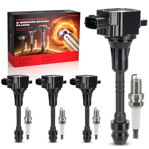 Fit4drive UF351 Ignition Coil Pack and 7092 Iridium Spark Plugs 4505 Compatible with Nissan Almera 2001-2005 Sentra 2002-2006 Replace C1241 5C1294 GN10300 9091902239 E353 52-1748 IC438 Set of 4 by Fit4drive - Used condition - US$37.22
