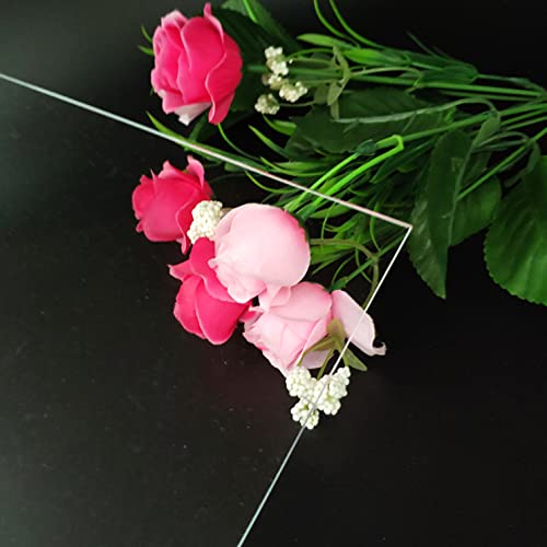 Image of 6 Pieces 8 inch x 12 inchPlexiglass Sheet, 1 /8 inchThick (3mm) Clear Acrylic Sheet, for Sign,Craft, Photo Frame, DIY Display Projects