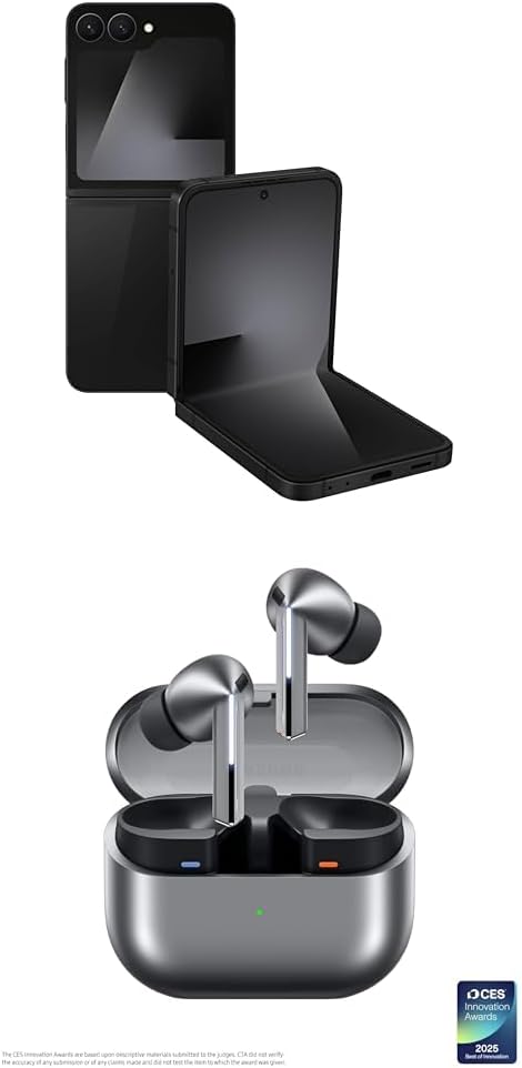 Samsung Galaxy Z Flip7FE 128GB Unlocked AI Smartphone, Bl...