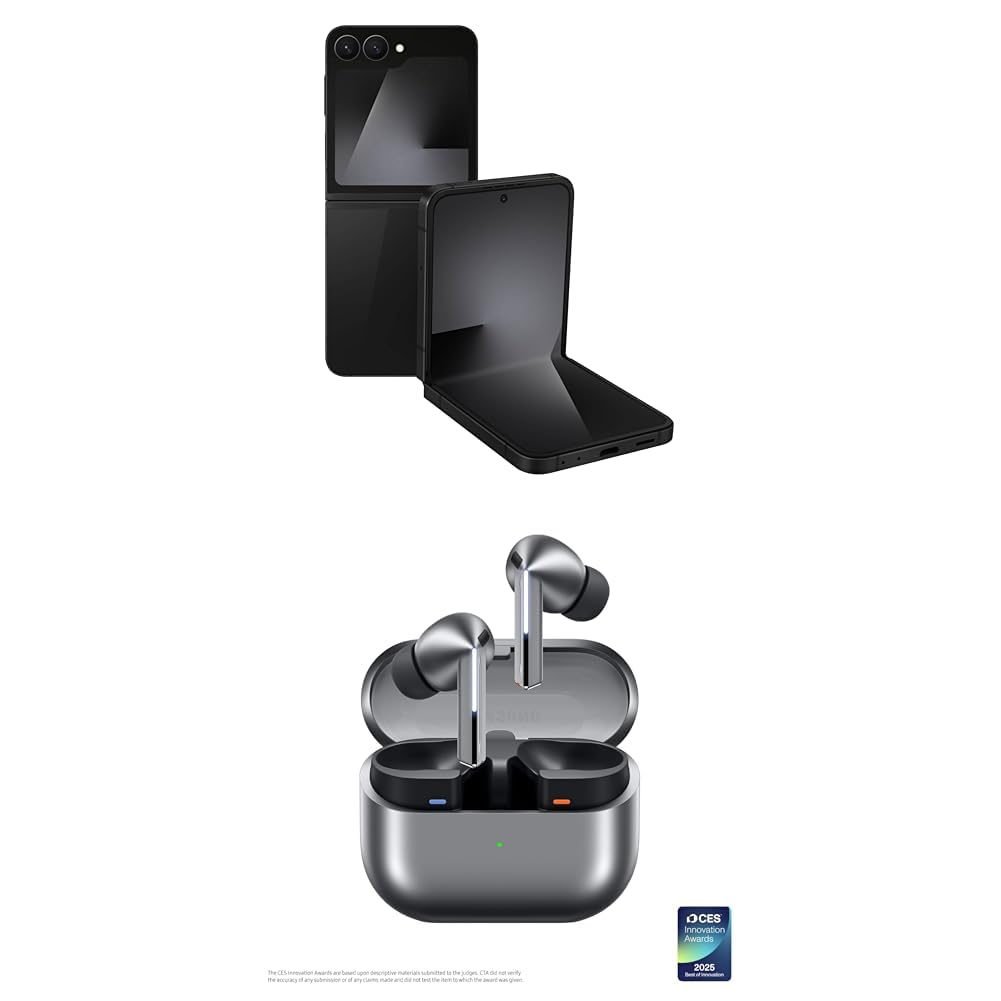 Samsung Galaxy Z Flip7FE 128GB Unlocked AI Smartphone, Bl... - Image 2