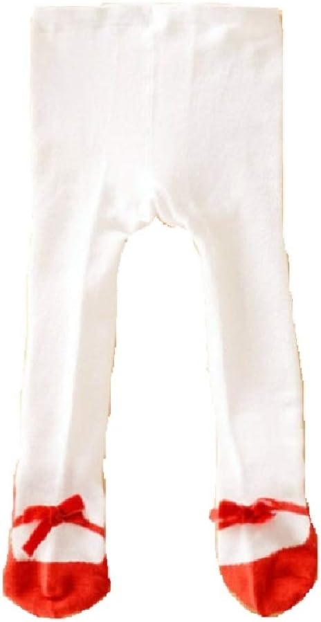 Hooyi Baby Girl Cute Tight Pantyhose Bow Knot Leggings Non-Slip Socks