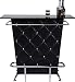 Produktbild Kare Design Bar Lady Rock Black, extravaganter Bartisch, Schwarz-Silber (H/B/T) 104x120x52cm