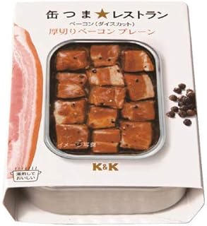 缶つま　レストラン　厚切りベーコンプレーン　国分　105g×12個入