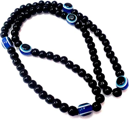 Beauty Tool Evil Eye Blue & Black Beads Mala as to Protect From Evil (1 Pcs) Plastic Chain (B0922FK9RT) Amazon Price History, Amazon Price Tracker