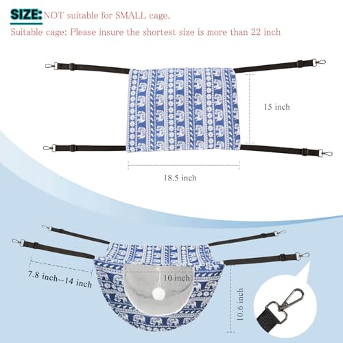 JSPYFITS Rede de gaiola para gatos com bola, camada dupla, ajustável, macia, para animais de estimaç