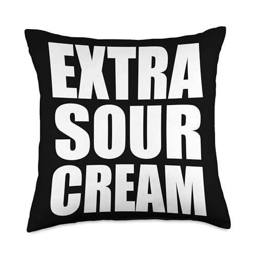 Extra Sour Cream Loves Making Homemade Sour Cream Dippings Throw Pillow