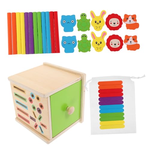 Jeu de Tri Couleurs en Bois Toddmomy pour les Activités Calmes à la Maison