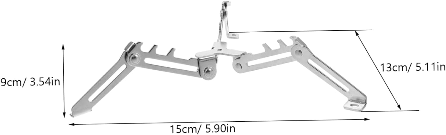 Foldable Gas Tank Mounting Bracket Cartridge Canister Tripod Stand Stainless Steel Compact Propane Tank -Mounted Cylinder Holder
