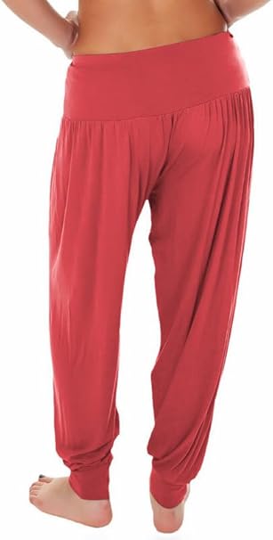 Neteson Pantalon Bouffant Femme Ete Long Pantalon Sarouel Yoga