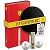 Killerspin Jet 600 Spin N2 Ping Pong Racket Advanced Table Tennis Racket, 5 Layer Wood Blade, Nitrx-4Z Rubbers, Flared Handle