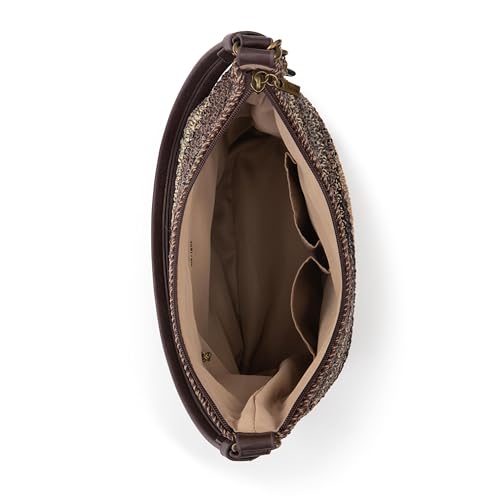 Image of The Sak Sequoia Hobo Bag - Hand Crochet Large Women's Purse for Everyday & Travel - Durable Handbag & Tote With Zipper Pocket