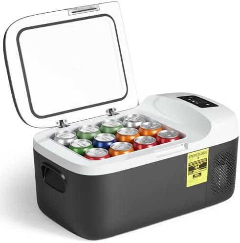 OLIXIS Portable Car Refrigerator, 17QT Single-Zone Electric Coole...