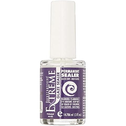 Backscratchers Extreme Glaze Sealer - High Gloss and Quick Dry Polish - Clear Permanent Top Coat Cover