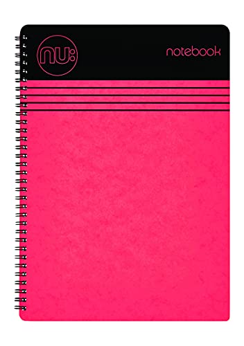 NU:,NU003358-FSC-RD Notebooks - Craze Cloud Range - A6 Red Notebook - Wirebound Notebook - Stationery Notebooks - Ruled Notepad - 110 Pages