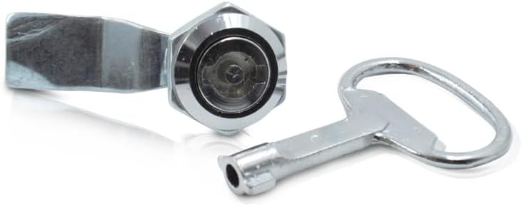 GLOBOMOTIVE Drawer Glovebox Metal Security Panel Lock with Key (Size: 25 mm, Pack of 2)