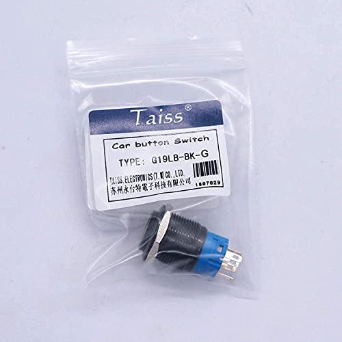 Interrupteur à bouton poussoir 12V EZZON étanche pour commande auto - 6