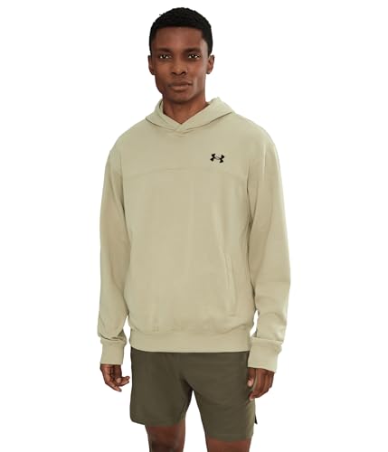 Under Armour Men's Rival Lightweight Hoodie City Khaki/Black Medium Regular