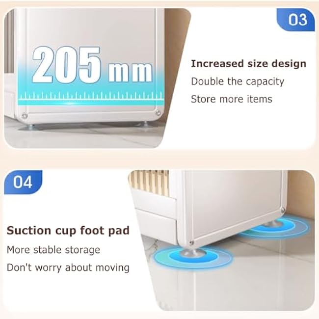 Sturdy Steel Spice Rack Organizer for Kitchen Countertop, Space-Saving Pantry Storage Cabinet with Doors, Compact Seasoning Holder for Easy Access and Organization