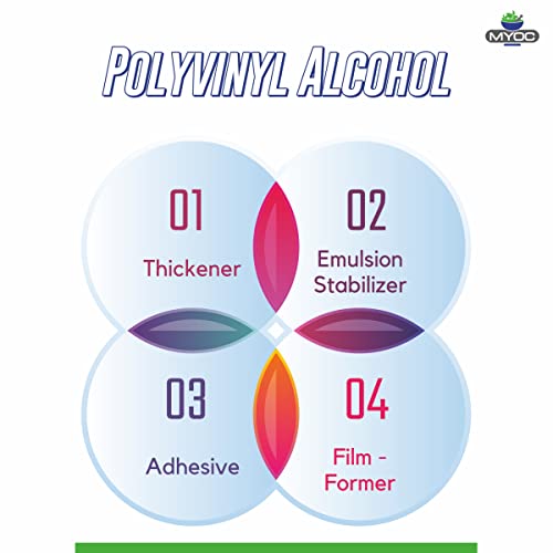Myoc Polyvinyl Alcohol –100 Gm (3.52 Oz), Polyvinyl Alcohol Hot, Pva Hot, Polyvinyl Alcohol Fine Granules, Polyvinyl Alcohol For Spray, Film Forming Polyvinyl Alcohol Pva Hot, Polyvinyl Alcohol Bulk #TOP3