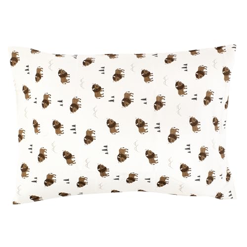 Image of Hudson Baby Unisex Baby Cotton Toddler Pillow Case, Wild Buffalo, One Size