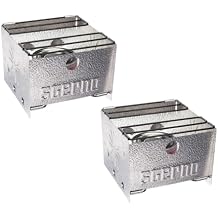 Sterno Foldable Portable Camping Stove - Easy-to-Assemble Outdoor Cooking Stove for Camping, Picnics, Tailgating & Emergencies - Silver