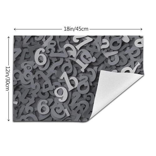 Sets de table antidérapants lavables gris pour protéger votre table - 4