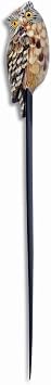 LX Hand Painted Gray Owl Bird Letter Opener