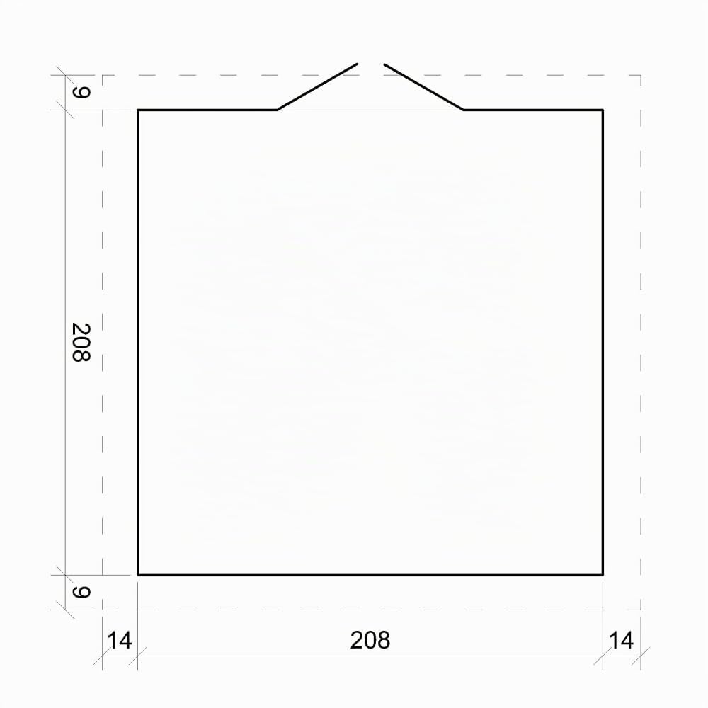 Cobertizo de Madera para jardín con Suelo TRATADO - 226x236cm/4.33 m² Cobertizo de Madera Natural - Taller de Jardín - Bicicleta, Almacenamiento de Herramientas TIMBELA M369C+M369G