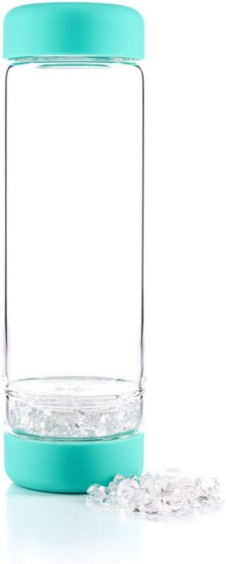 inu CRYSTAL ocean blue | The Original DIY Crystal Water Bottle with Clear Quartz
