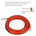 WOFICRET Durable Silicone Solid Round Strip High Temperature Rubber Rod Flexible Silicone Cord for Industrial Gasket and Insulation Tasks,1.7mm/1m