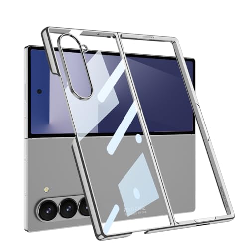 Galaxy Z Fold7専用 透明PC電着ケース 超薄軽量 360°微凸保護 超薄裸機感設計 ワイヤレス充電対応 レンズ保護 カバー キラキラ 折り畳み 面白い おしゃれ 携帯電話 落下防止 スマホ 人気 耐衝撃 かわいい 複合構造 反塵 Beauty