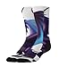UTRSIFB Girl's Leisure Sports Socks, All Season Stockings, Soft Fashion Breathable Dress Decor Boots Socks Dragon Fantasy Purple