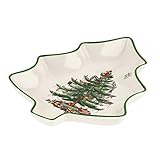 Spode Christmas Tree Serving Dish, 9-inch Tree-Shaped Bowl, Fine Earthenware, Dishwasher Safe, Decorative Serveware, Festive Tableware, Perfect Holiday Entertaining & Home Décor