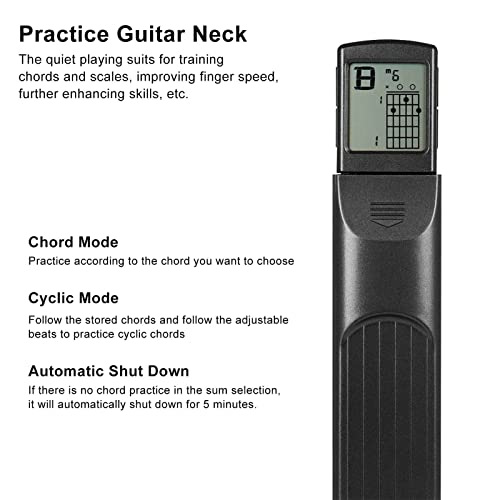 prática de guitarra pescoço bolso guitarra pescoço instrutor de acordes display digital 6 trastes fe