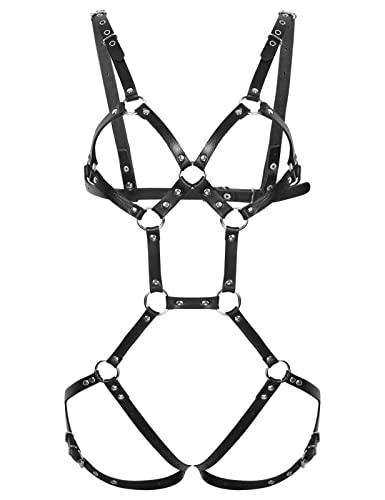 Mufeng Harnais Homme Sexy Hot Poitrine Body Bandage Harnais Punk Collier Ceinture Creux Punk...
