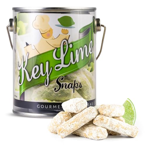 Flathau’s Fine Foods, Gourmet Shortbread Cookies, Handcrafted All Natural Artisan Bites, Southern-Baked Sweet Snaps with a Buttery Finish (Key Lime, 6oz)