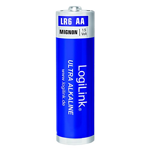 LogiLink AA Mignon 1.5V Batterie (8 Stück folienverpackt), Ultra Power Alkaline LR6, für Diverse Geräte wie z.B. Fernbedienungen, Spielzeuge, Rauchmelder, etc.