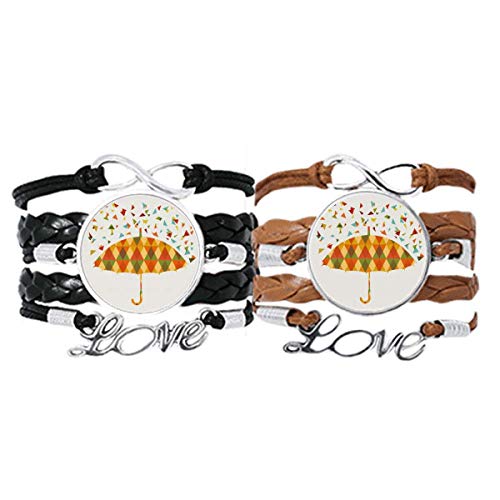 Bracelet Amour Couple Motif Goutte de Pluie Scellez Votre Union