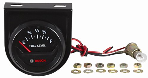 Bosch SP0F000056 Style Line 2" Electrical Fuel Level Gauge (Black Dial Face, Black Bezel)