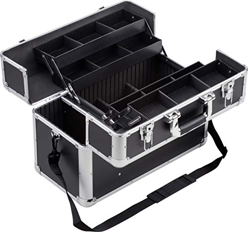 Meister Mallette multifonction 450 x 320 x 225 mm - Extra grand espace de rangement / Compartiments modulables pour petites pièces et compartiment debout / Mallette de maquillage / 9095050