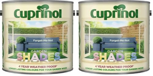 Image of Cuprinol Garden Shades Exterior Woodcare, Forget Me Not, 2.5 litres (Pack of 2)