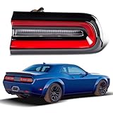 KNSPEC LED Tail Lights Compatible With 2015 2016 2017 2018 2019 2020 Dodge Challenger Outer Rear Lights Assembly Factory OEM Taillights 68403954AB CH2801207 (Challenger Right Passenger Side)