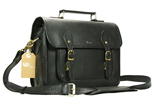 Leftover Studio Leather Camera Bag Dslr Messenger Shoulder Case With Removable Camera Insert 13 Inch Black #TOP1