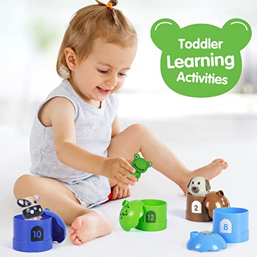 Farm Animal Toys For Toddlers 1-3 With Counting, Matching, Sorting, Montessori Learning Toys For 1 2 3 Year Old Gilrs Boys Birthday Easter Gifts For Toddler Toys Age 1-2 #TOP1