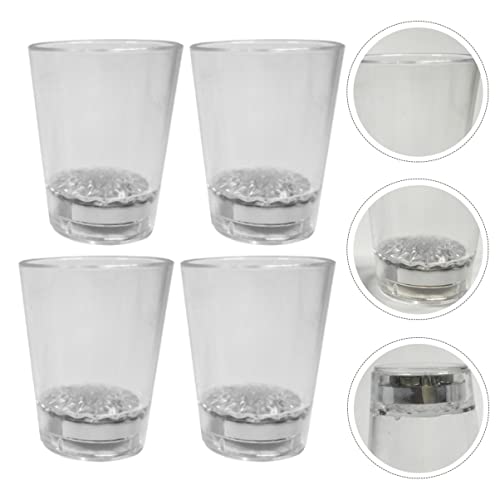 LABRIMP 4 peças que mudam de cor para beber o copo uísque brilhante escuro piscando lembranças brilh