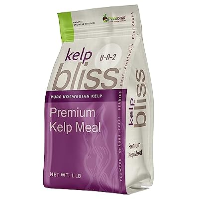 Kelp Bliss (1lb) - Kelp Meal Organic Fertilizer for Plants, Garden Soil, Flowers, Vegetables, Lawns - Organic Kelp Fertilizer & Soil Amendment - 100% Natural Plant Food Rich in Vitamins & Nutrients